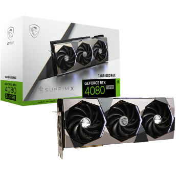 微星（MSI）超龙 GeForce RTX 4080 SUPER 16G SUPRIM X 电竞游戏AI设计智能学习黑神话：悟空电脑4080S显卡 