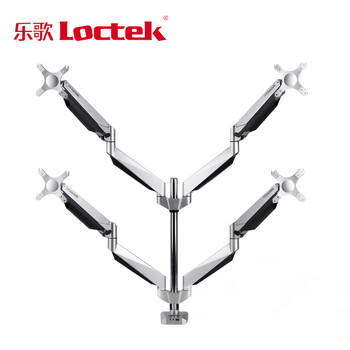 LOCTEK乐歌显示器支架旋转升降10-27英寸 D7Q四屏支承重2-9KG