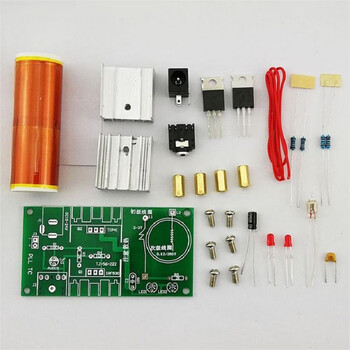 伍陆电子 特斯拉线圈套件闪电音乐电圈音响音箱电子DIY焊接练习TJ-56-222 套件(不含电源适配器)