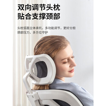 中伟电脑椅家用久坐学习座椅人体工学椅办公椅子休闲椅无枕乳胶逍遥