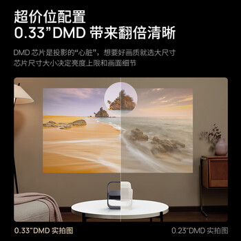 极米Z7X 高亮版 投影仪家用 轻薄投影机 （经典换代体验升级 哈曼原装音响 ）