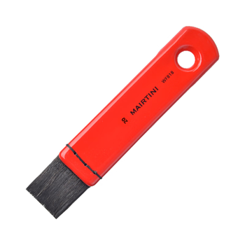 马蒂尼水彩刷子画笔刷短柄板刷松鼠毛刷丙烯油画通用排笔小刷子20mm红色WF818-02