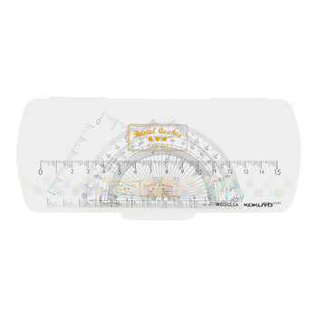 国誉(KOKUYO)淡彩曲奇学生高考三角尺套装尺子透明刻度量角器数学直尺180*80*14mm4色混装WSG-CLCA 国誉(KOKUYO)淡彩曲奇学生高考三角尺套装尺子透明刻度量角器数学直尺180*80*14mm4色混装WSG-CLCA