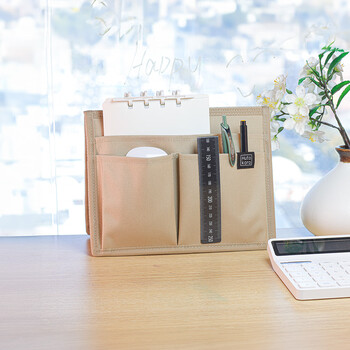 锦宫（KINGJIM）Hutokoro双面收纳便携外出办公可立手提文件架米色HTK100GS-BE