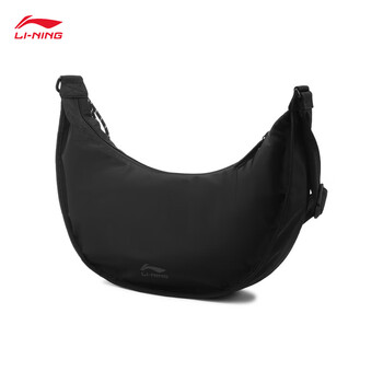 李宁运动生活系列男女同款月牙包潮流休闲斜挎包ABDU165