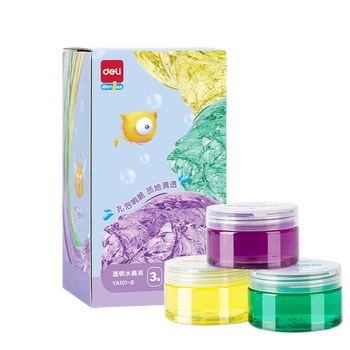 得力(deli)3杯装水晶泥手工DIY橡皮泥粘土黏土解压玩具史莱姆泡泡泥彩泥男女孩毕业儿童节文具生日礼物 得力(deli)3杯装水晶泥手工DIY橡皮泥粘土黏土解压玩具史莱姆泡泡泥彩泥男女孩毕业儿童节文具生日礼物