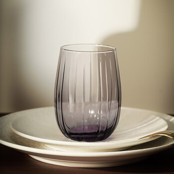 帕莎帕琦（Pasabahce）进口玻璃杯无铅水杯饮料啤酒杯380毫升1只420405紫色