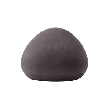 MUJI可当成腰垫使用的柔软靠垫 抱枕 腰托腰靠 炭灰色 35*35*35cm