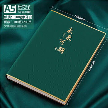 勤得利笔记本本子礼盒套装可定制企业福利学校奖励伴手礼品 未来可期（本+笔+笔芯）	