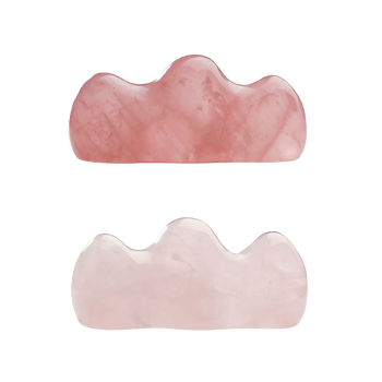 漢墨 淡粉色冰晶毛笔笔架 中国风可爱多功能水晶笔山笔搁 文房四宝礼品礼物把玩摆件礼盒装