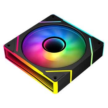 先马（SAMA）境界V3黑色反叶 12cm机箱风扇 ARGB无限镜灯光/5V3P神光同步/小4P-PWM调速/液压轴承/标配减震垫