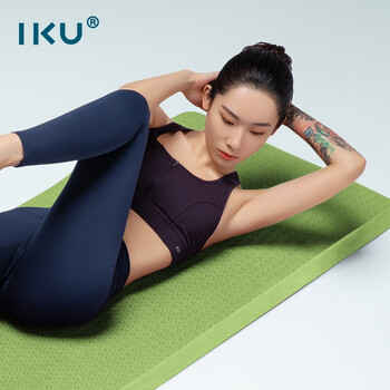 IKU瑜伽减震垫隔音加长加厚防滑专业运动垫男健身跑步垫子61*15绿色 IKU瑜伽减震垫隔音加长加厚防滑专业运动垫男健身跑步垫子61*15绿色