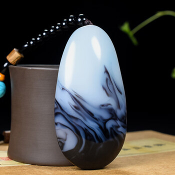 高品質！和田玉★青花籽料の置物、ストラップにも！証明書付き 和田玉青花籽料把件- 京东