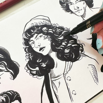 吴竹(KURETAKE)进口超极细软头勾线笔漫画插图写字绘画描边眼线细节专用笔黑色ED00-010 吴竹(KURETAKE)进口超极细软头勾线笔漫画插图写字绘画描边眼线细节专用笔黑色ED00-010