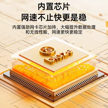 毕亚兹usb无线网卡wifi6 智能免驱无限 无线网卡台式机专用 wifi接收器 高增益天线 随身wifi发射