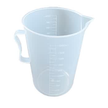 弋科仪 刻度量杯2000毫升*1无盖食品级PP塑料计量器具水杯耐高温液体容积实验刻度杯