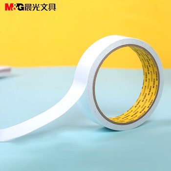 晨光（M&G）双面泡棉胶带强力高粘度泡棉胶泡沫胶带18mm*5y（4.57m/卷）AJD97353单卷装