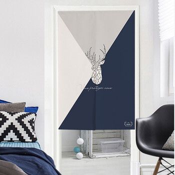 2019新款上新 京东优选门帘对开加厚北欧门帘隔断帘挡风半帘ins装饰