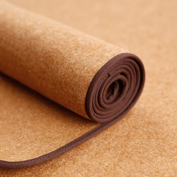 漢墨 60%卷装羊毛包边毛毡垫 加厚耐磨书法书画咖色80*150cm毛毡垫 文房四宝写毛笔字毛毡