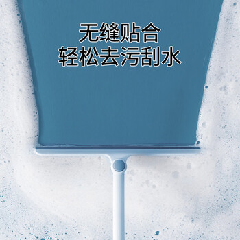柏图佳擦玻璃神器高层窗外擦窗器玻璃刮镜子台面双面玻璃刮水器白蓝随机