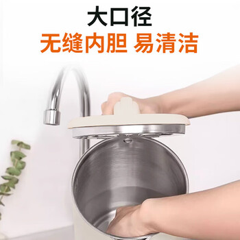 九阳（Joyoung）电热水壶 家用电水壶烧水壶 304不锈钢内胆开水煲 1.7L大容量/K17FD-W6350