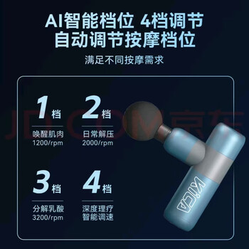 KICA筋膜枪自营家用专业全身腰颈椎肌肉放松腿腰椎硅胶按摩头