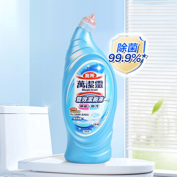 花王（KAO）双效洁厕液海洋清香650ml进口马桶清洁剂洁厕灵厕所清洁剂蓝泡泡