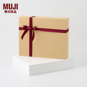 无印良品 MUJI 礼品盒 包装盒 长方形 L 牛皮纸色【图片 价格 品牌 报价】-京东