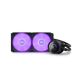 NZXT 海妖240 RGB黑色 一体式CPU水冷散热器 ASETEK七代泵 支持LGA1700