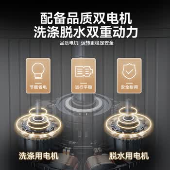 荣事达（Royalstar）半自动洗衣机9KG双缸双筒家用宿舍出租房双桶洗衣机甩干机洗脱分离  RP9030J