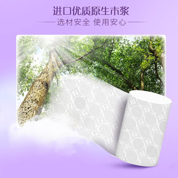 维达（Vinda）卷纸 4层加厚棉韧120克12卷/6提卫生纸卷筒纸纸巾 V4629