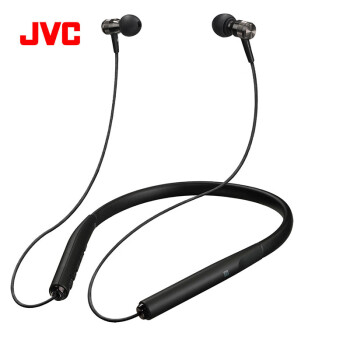 杰伟世（JVC）HA-FD70BT 颈挂式蓝牙耳机 高解析HIFI通用无线耳机 有线蓝牙双用NFC耳机 黑色