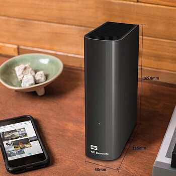 西部数据（WD）元素移动硬盘Elements Desktop 桌面存储3.5英寸台式存储设备 数据仓库 兼容Mac 20TB