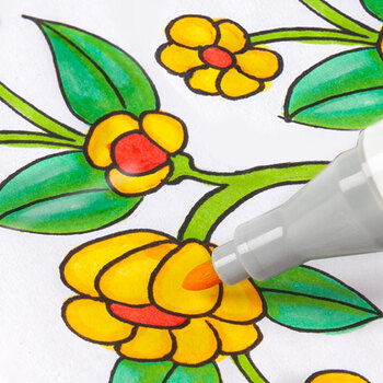 马培德Maped 双头油性马克笔36色 专业马克笔彩色儿童无毒幼儿园小学生绘画画笔高颜值文具礼物744936CH