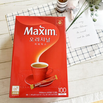 Maxim原味三合一咖啡100袋1.18kg东西麦馨韩国原装进口