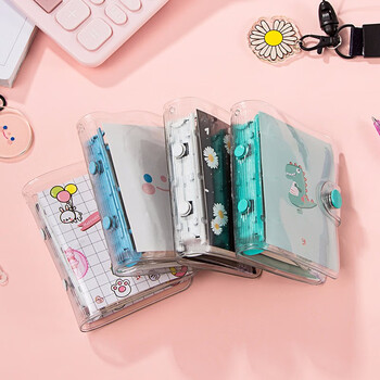 天色 A7手账本迷你口袋本便携笔记本子100张 活页本记事本文具日记本儿童卡通便签本 TS-4127 菊花伴手礼