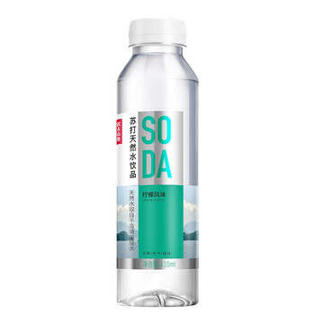 农夫山泉苏打天然水饮品  柠檬味 410ml*8瓶【非原箱】