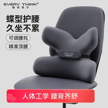 睡洞腰靠腰部靠垫靠背办公室汽车学生椅靠垫everythink腰托腰椎靠背垫