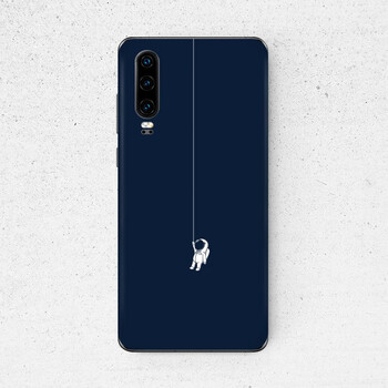 skinat手机贴膜华为mate40pro手机背膜彩色个性创意华为p30背膜吊线