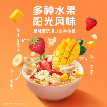桂格(QUAKER)热带水果燕麦片420克 休闲零食 开袋即食 添加冻干芒果丁 桂格(QUAKER)热带水果燕麦片420克 休闲零食 开袋即食 添加冻干芒果丁