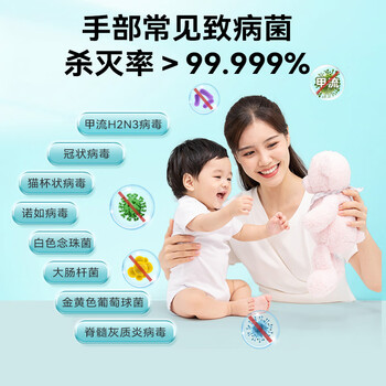 星帮尼次氯酸消毒液便携式0酒精凝胶儿童手部免洗洗手液旅行手消喷雾片