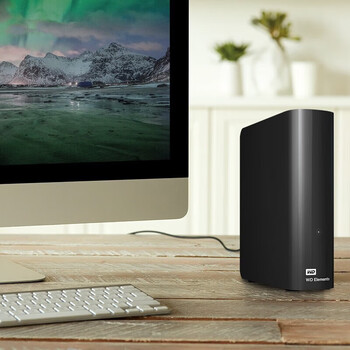 西部数据（WD）元素移动硬盘Elements Desktop 桌面存储3.5英寸台式存储设备 数据仓库 兼容Mac 20TB
