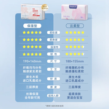 德佑【乳霜云柔纸】100抽/包*25包 柔软舒适 婴幼儿适用+手帕纸1包
