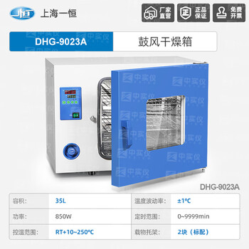 一恒 电热鼓风干燥箱工业烘箱恒温箱烘焙融蜡干燥箱器高温老化试验箱DHG-9023A不锈钢内胆
