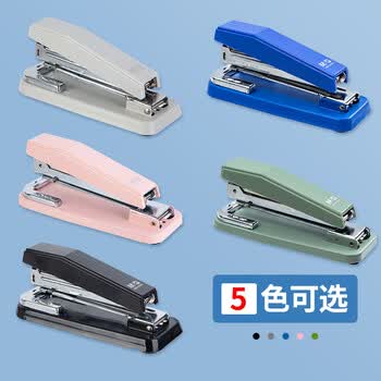 晨光（M&G）可旋转订书机360度办公用省力订书器学生用多功能省力定厚书钉书机装订机 黑色ABS916H1-A
