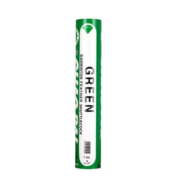 超牌牌绿超羽毛球专业比赛刀翎二拼软木耐打稳定12只装77速