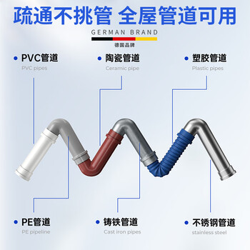 ZiBeak德国管道疏通剂啫喱强力溶解下水道疏通剂卫生间马桶厨房清洁除臭