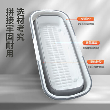百家好世 平板拖把37cm4布+拖把桶免手洗家用清洁套装托把桶家用懒人拖地