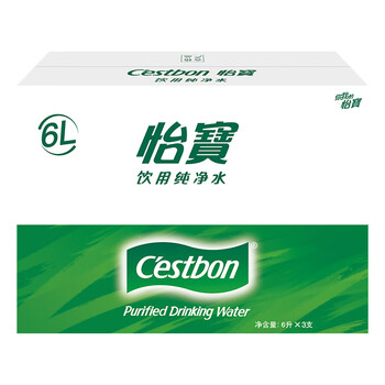 怡宝 饮用水 纯净水6L*3桶装水 整箱装 怡宝 饮用水 纯净水6L*3桶装水 整箱装