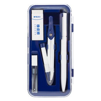 晨光（M&G）根号尺规套装8件套（金属圆规+直尺+三角尺*2+量角器+自动铅笔+替芯+橡皮+收纳盒）